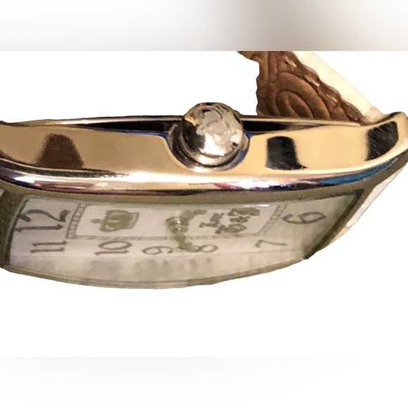 Juicy Couture White Leather Watch silver tone case white dial good condition - Picture 8 of 11